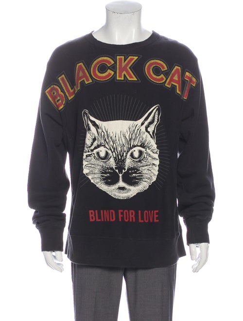 Gucci 2018 Black Cat Sweatshirt Black
