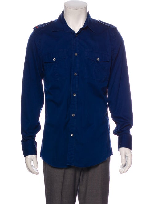 Gucci Long Sleeve Shirt Blue
