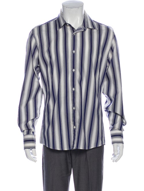 Gucci Striped Long Sleeve Shirt Blue