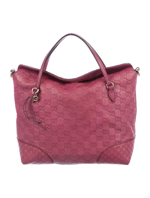 Gucci Signature Bree Top Handle Bag Mauve