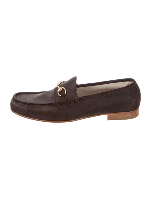 Gucci Suede Loafers Brown