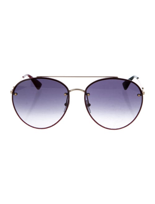 Gucci Gradient Round Sunglasses Gold