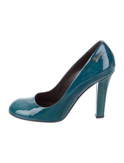 Gucci Patent Leather Pumps Green