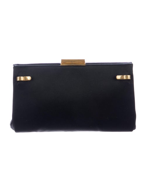 Gucci Vintage Satin Clutch Black