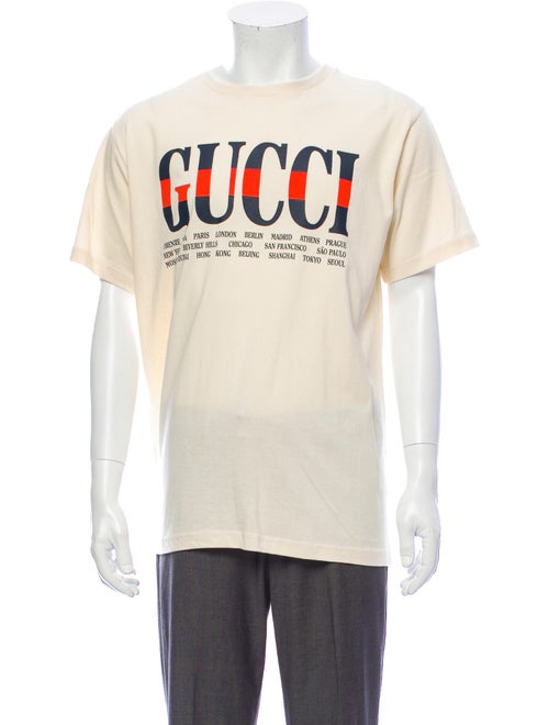 Gucci Graphic Print Crew Neck T-Shirt