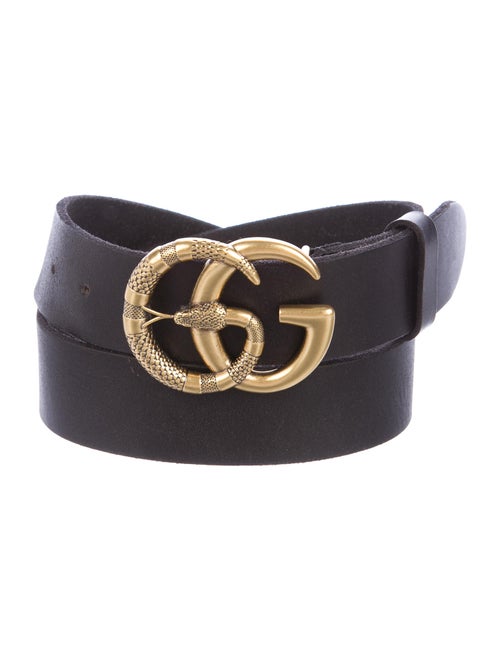 Gucci GG Leather Belt Black