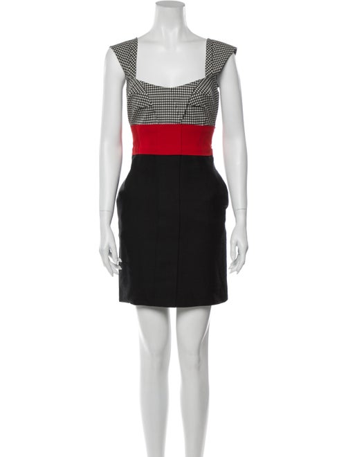 Gucci Printed Mini Dress Black