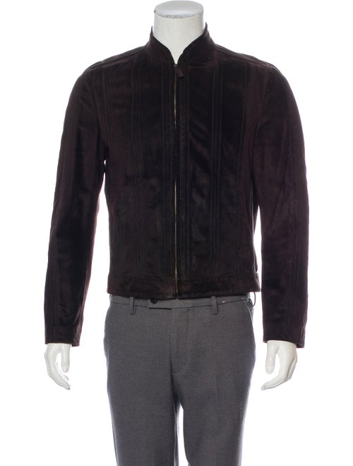 Gucci Suede Zip Jacket brown
