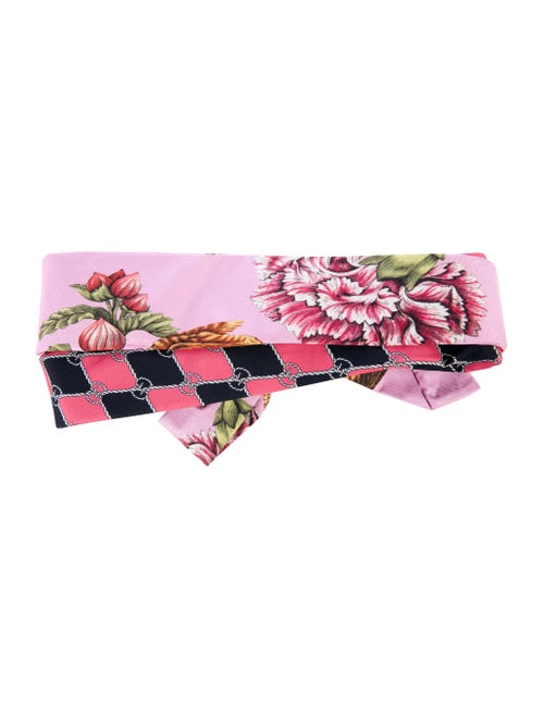 Gucci Silk Printed Headband Pink