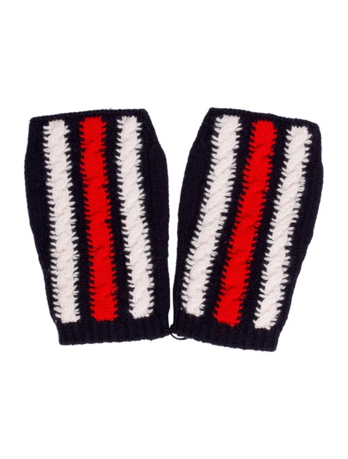 Gucci Fingerless Wool Gloves w/ Tags blue