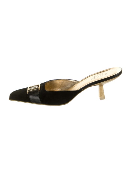 Gucci Leather Mules Black