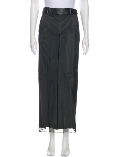 Gucci Silk Long Skirt Black