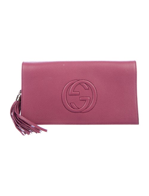 Gucci Soho Disco Clutch Purple