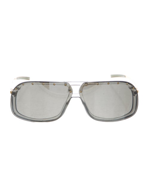 Gucci Rimless Polarized Sunglasses Gold