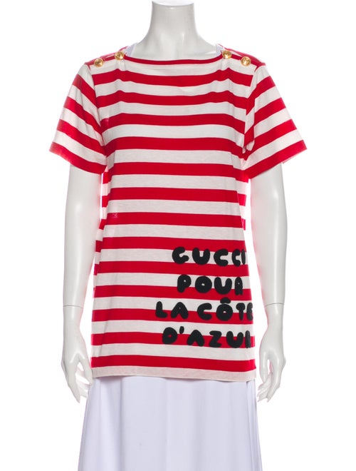 Gucci 2019 Striped T-Shirt Red