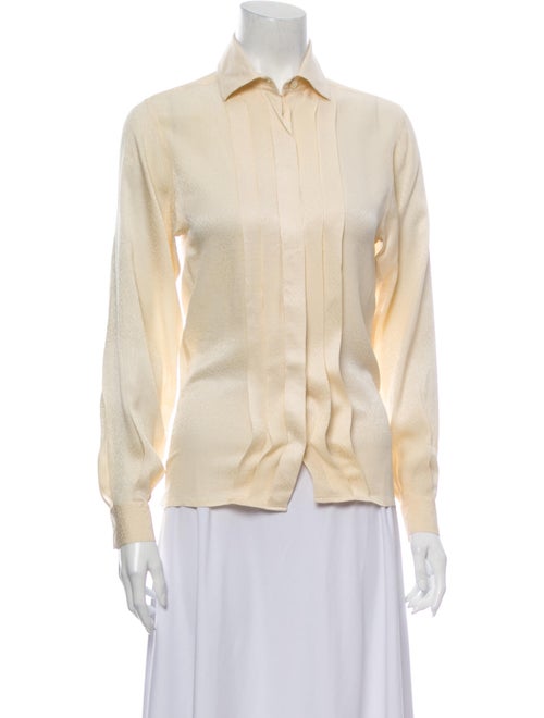 Gucci Long Sleeve Button-Up Top