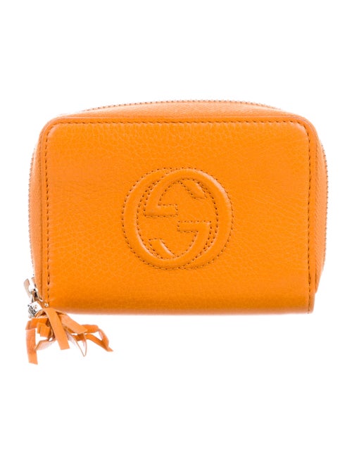 Gucci Soho Disco Compact Wallet Orange