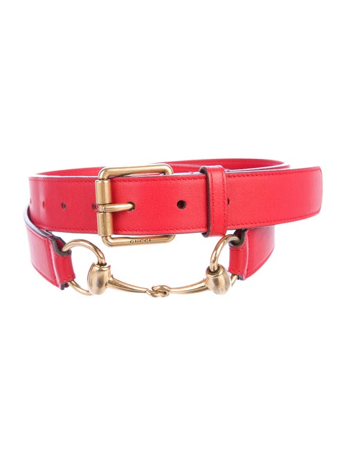 Gucci Horsebit Leather Belt gold