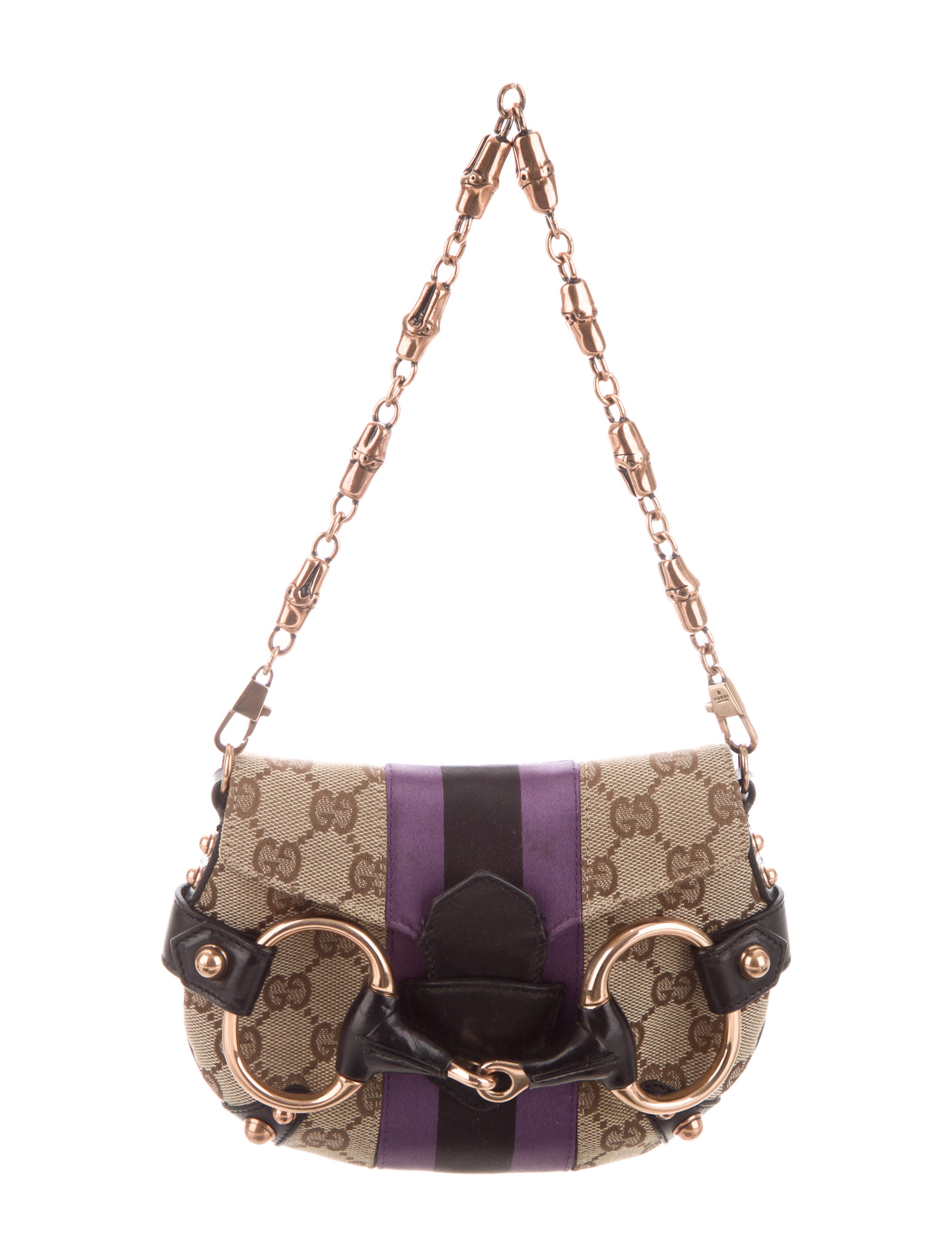 Gucci GG Canvas Small Horsebit Clutch