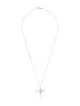 Gucci Silver Bamboo Cross Necklace