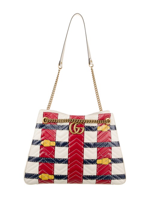 Gucci GG Marmont Trompe L'oeil Tote multicolor