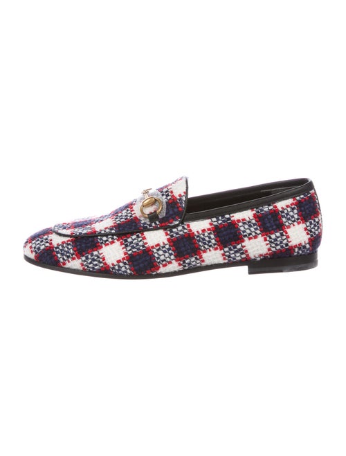 Gucci Jordaan Horsebit Accent Loafers White