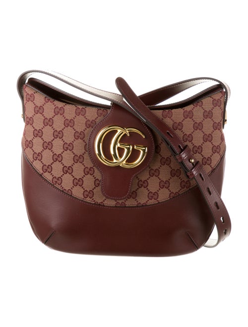 Gucci Arli GG Canvas Crossbody Bag Tan