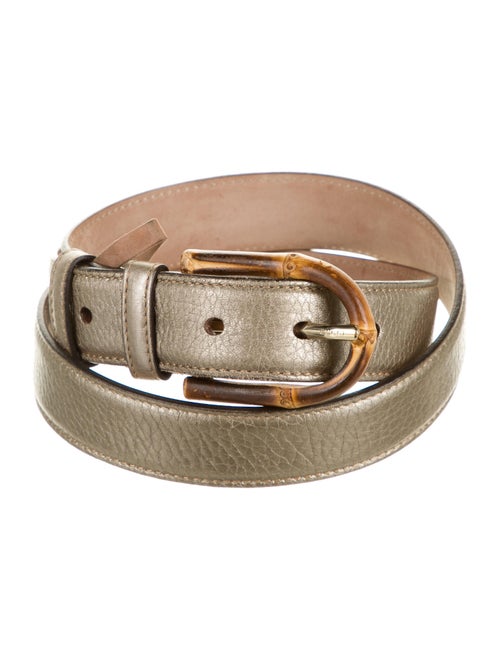 Gucci Leather Belt Gold