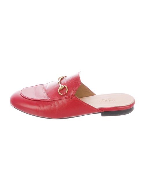 Gucci Leather Mules Red