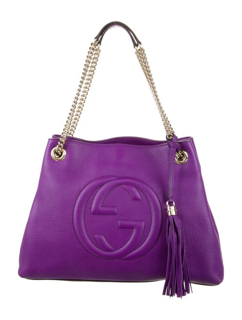 Gucci Medium Soho Disco Tote Purple