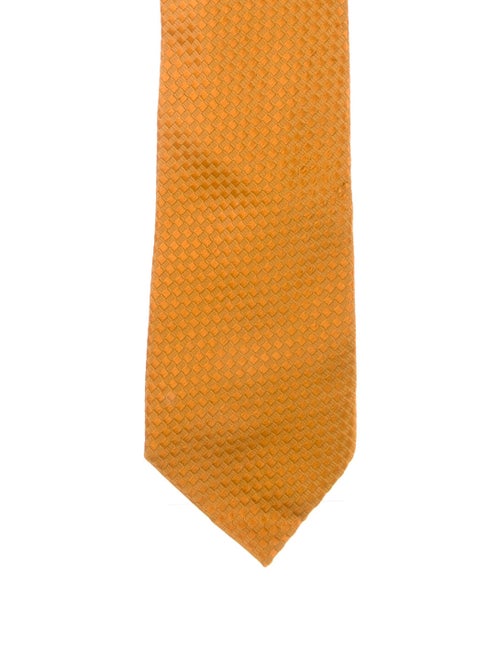 Gucci Silk Woven Tie orange