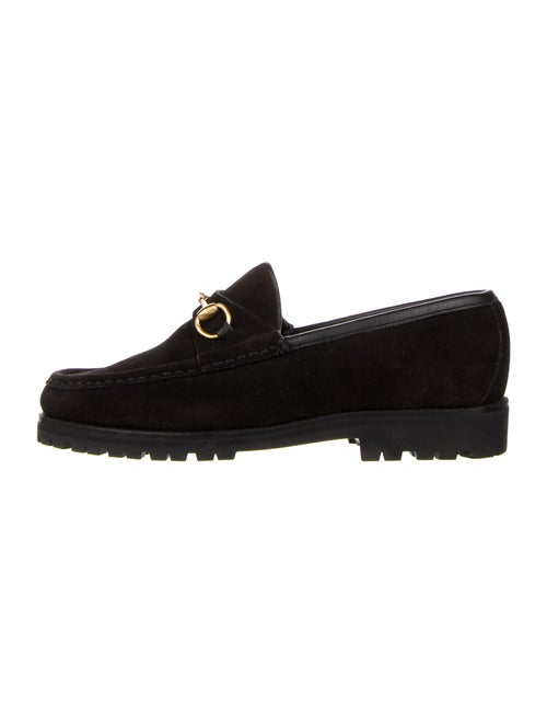 Gucci Suede Loafers Black