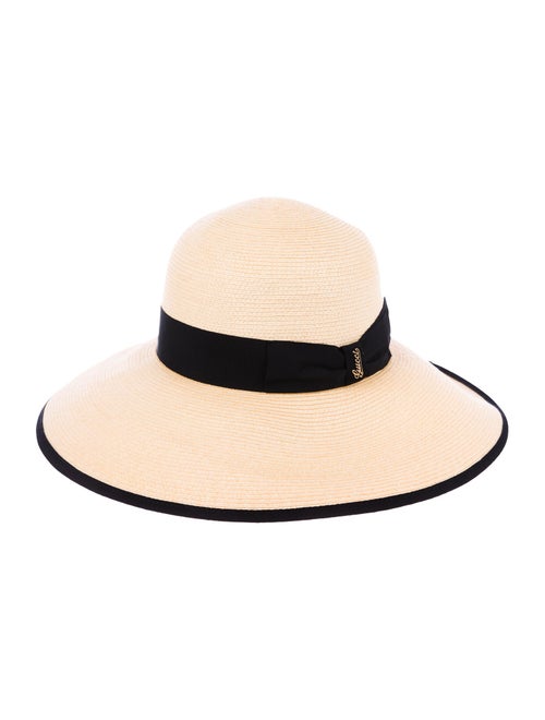 Gucci Woven Sun Hat Beige