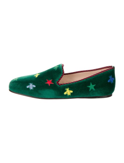 Gucci Kibi Suede Loafers Green