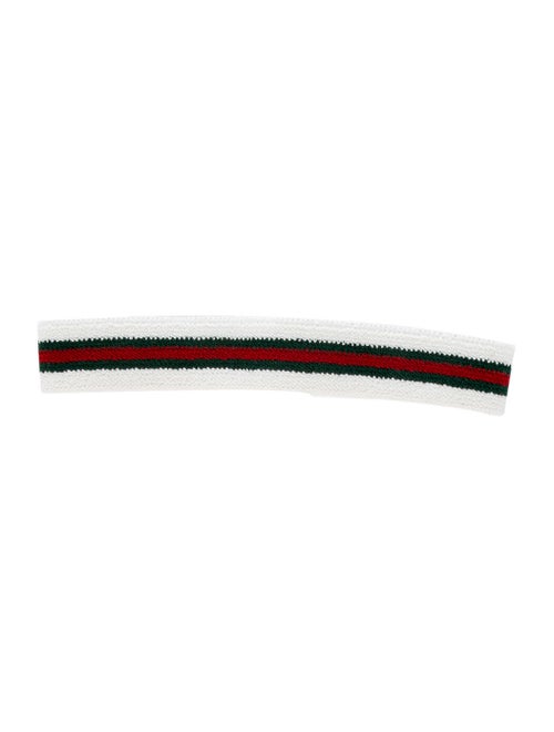 Gucci Web Knit Headband White