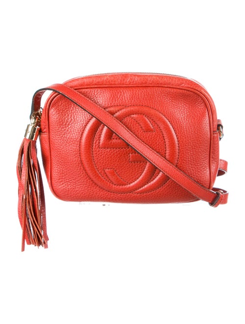 Gucci Small Soho Disco Crossbody Bag Red