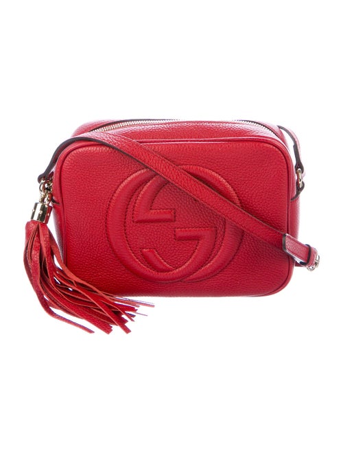 Gucci Small Soho Disco Crossbody Bag Red