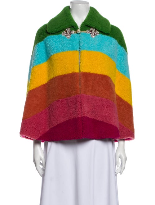 Gucci 2017 Striped Cape w/ Tags Pink