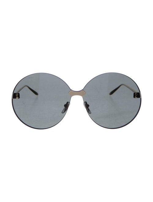Gucci Rimless Round Sunglasses gold