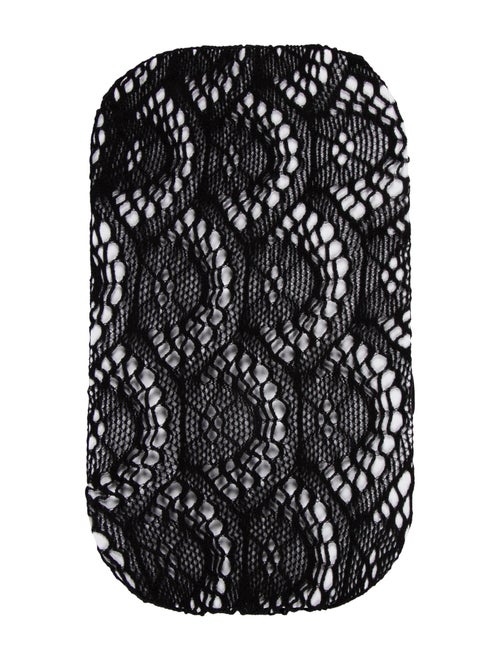 Gucci Footless Woven Tights Black