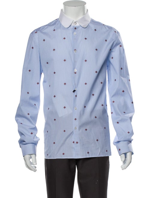 Gucci 2019 Signature Logo Shirt w/ Tags Blue