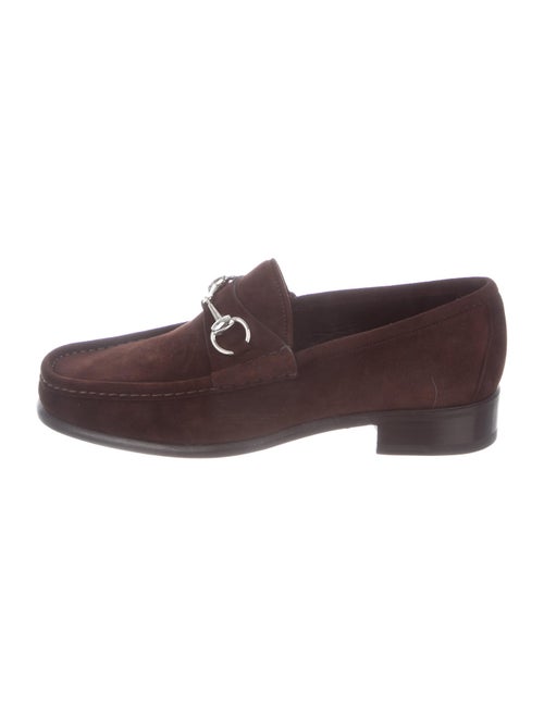 Gucci Suede Loafers Brown