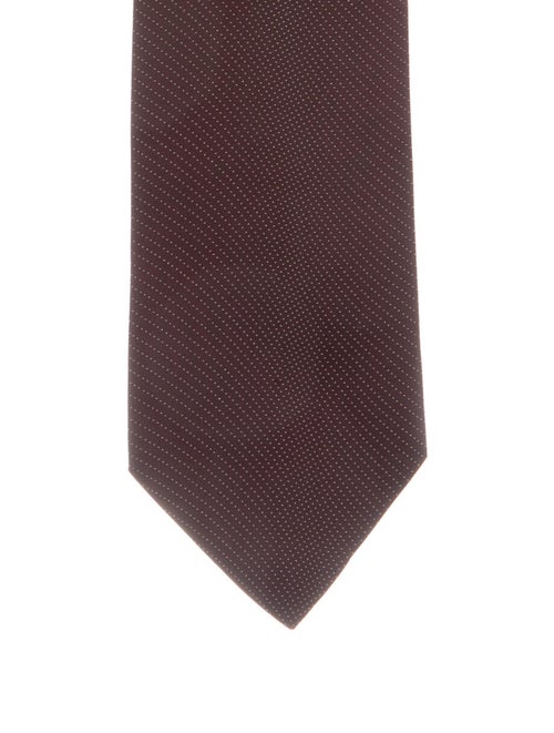 Gucci Silk Polka Dot Tie white