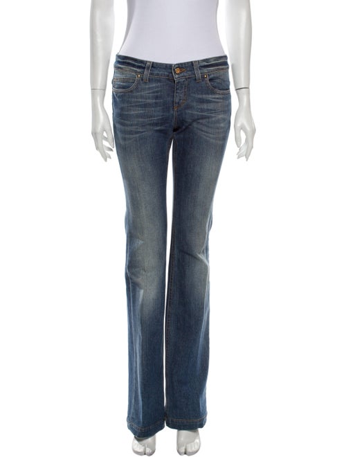Gucci Low-Rise Straight Leg Jeans Blue