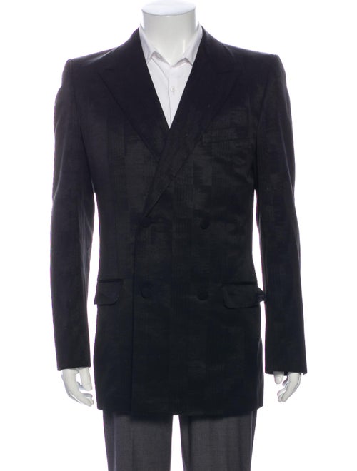 Gucci Abstract Jacquard Blazer Black