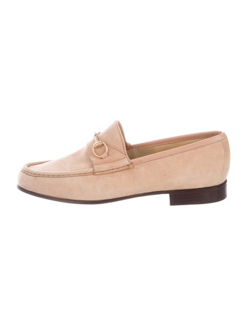 Gucci Horsebit Accent Suede Loafers