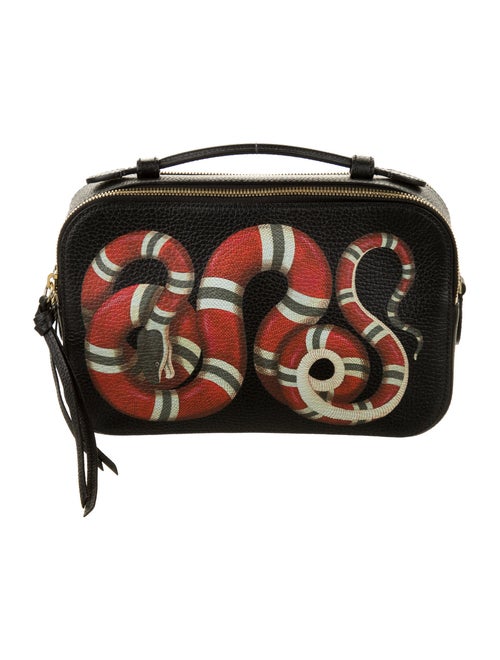 Gucci Small Merveilles Kingsnake Crossbody Bag Bla