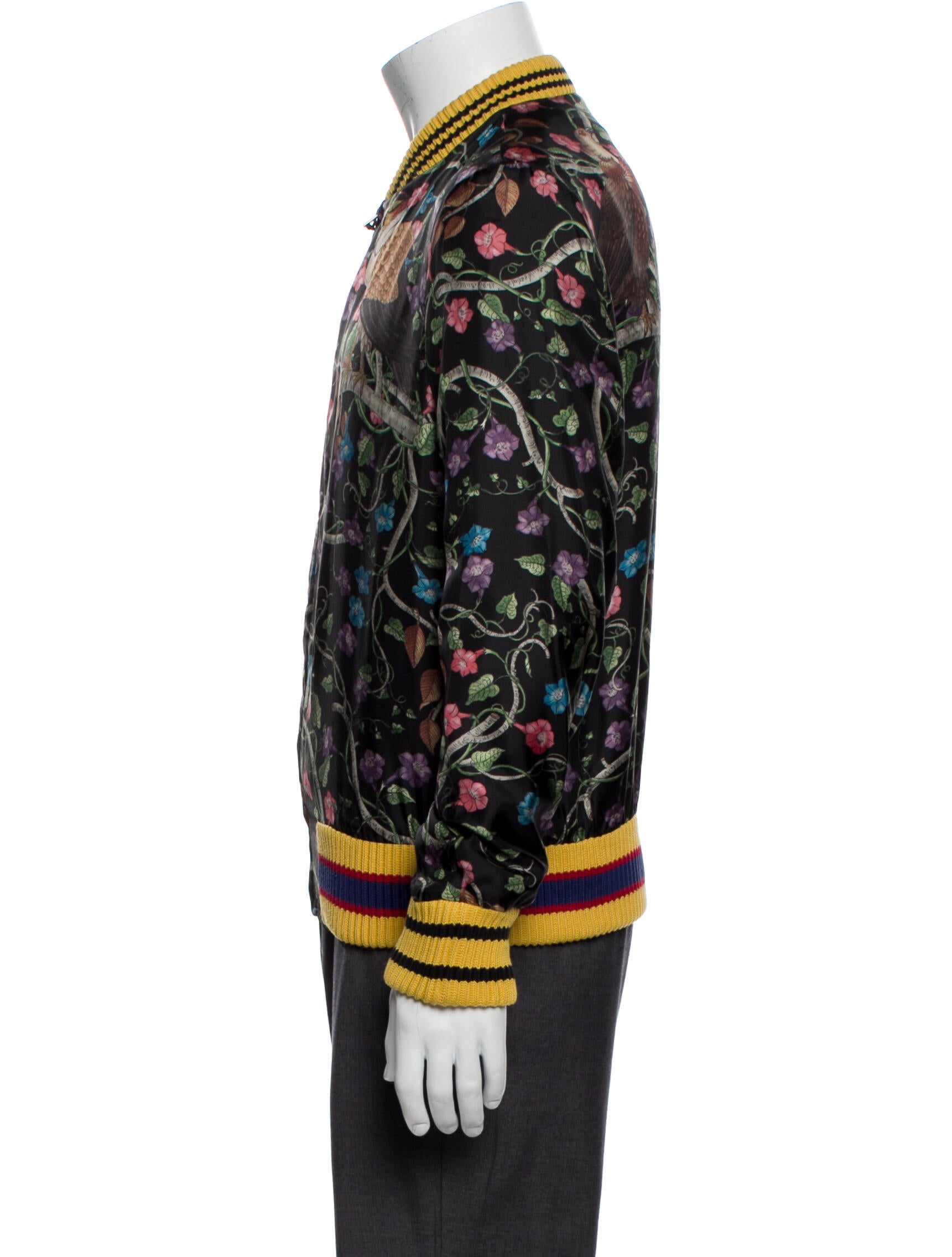 Gucci 2017 Flora Knight Print Bomber Jacket w/ Tags