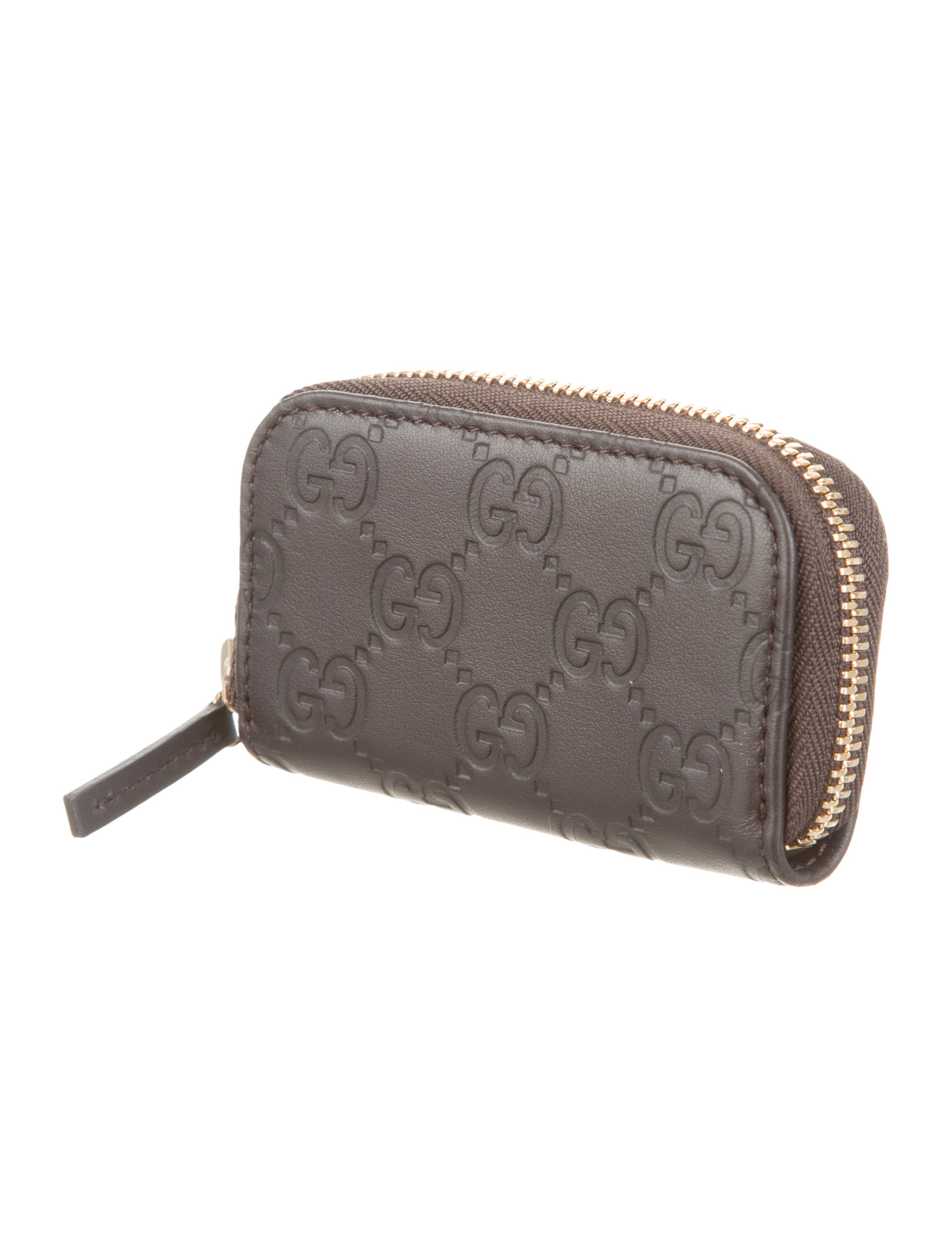 Gucci Coin Pouch Brown Wallets, Accessories GUC63301 The RealReal