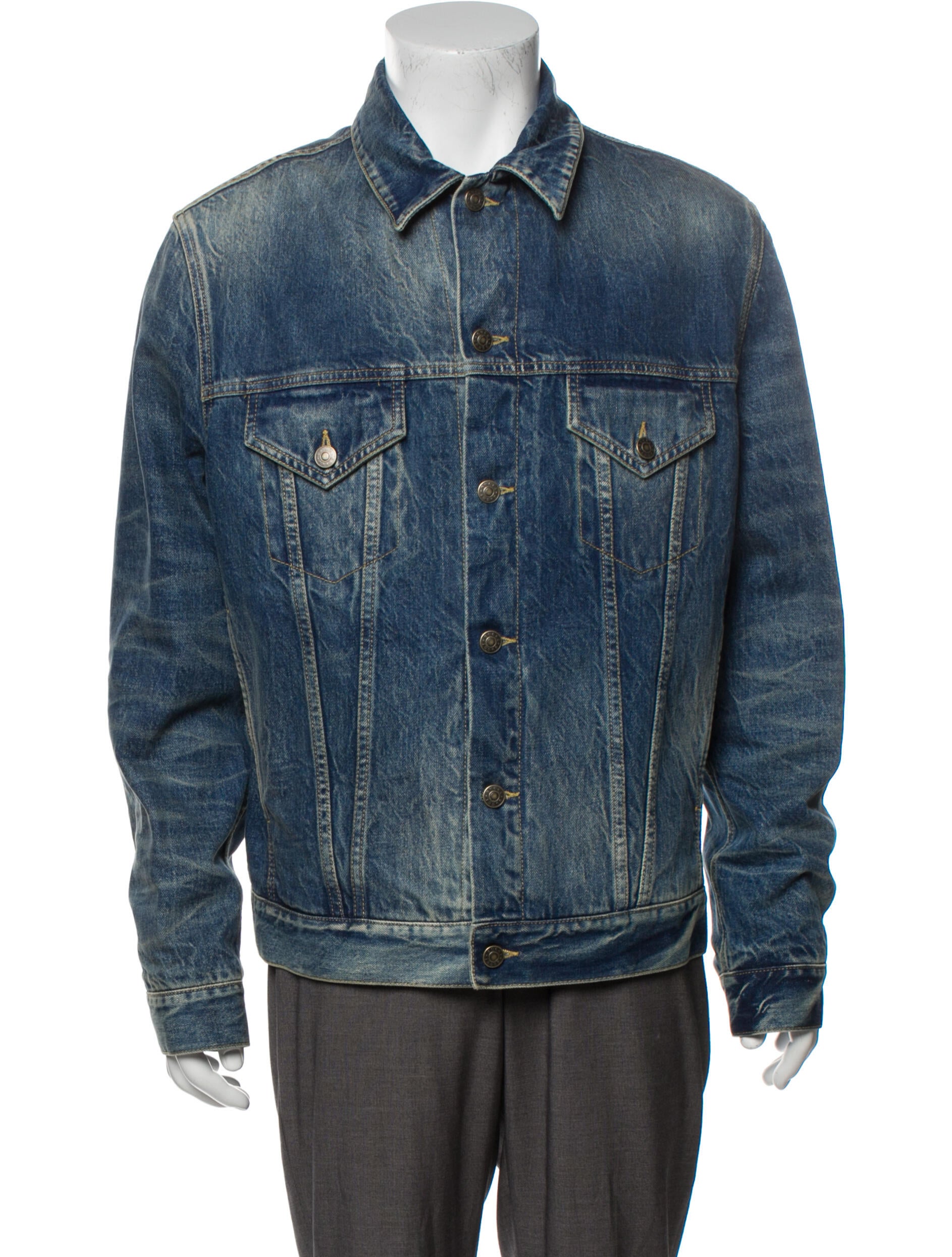 Gucci Blind For Love Denim Jacket Blue Outerwear Clothing GUC636514 The RealReal